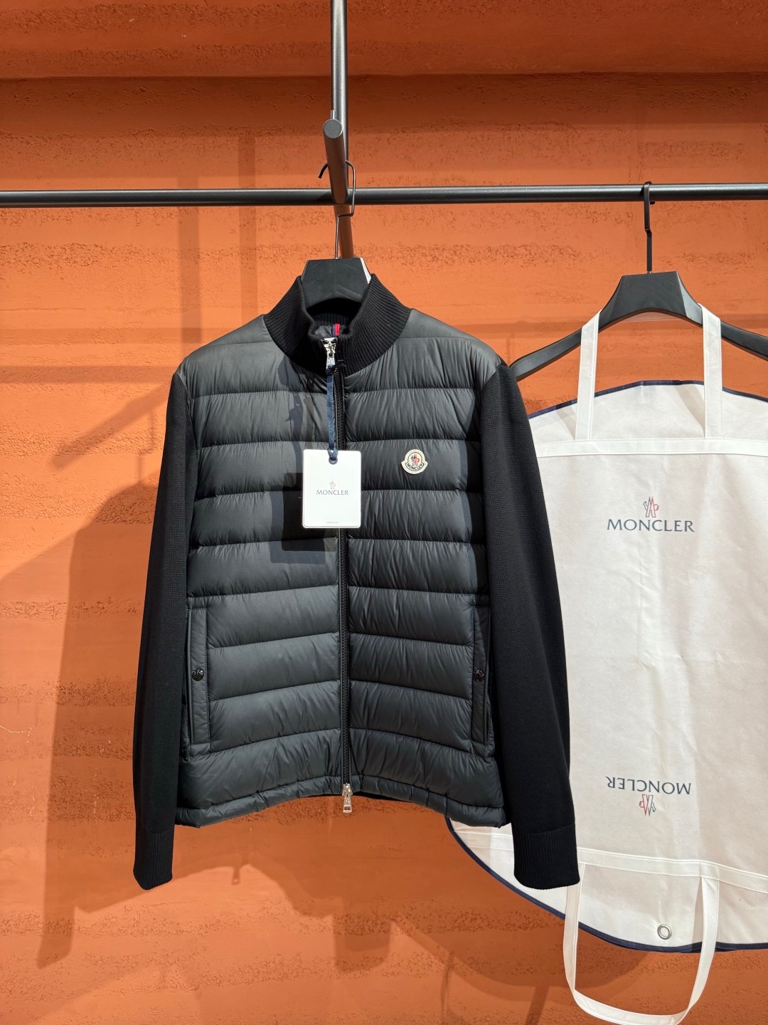 Moncler Padded Front Chest Pocket Cardigan