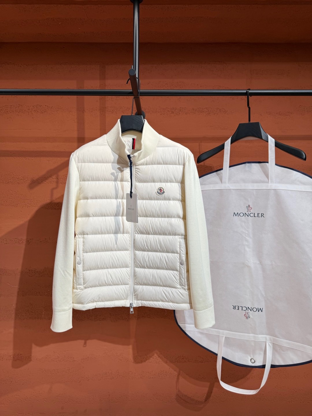 Moncler Padded Front Chest Pocket Cardigan