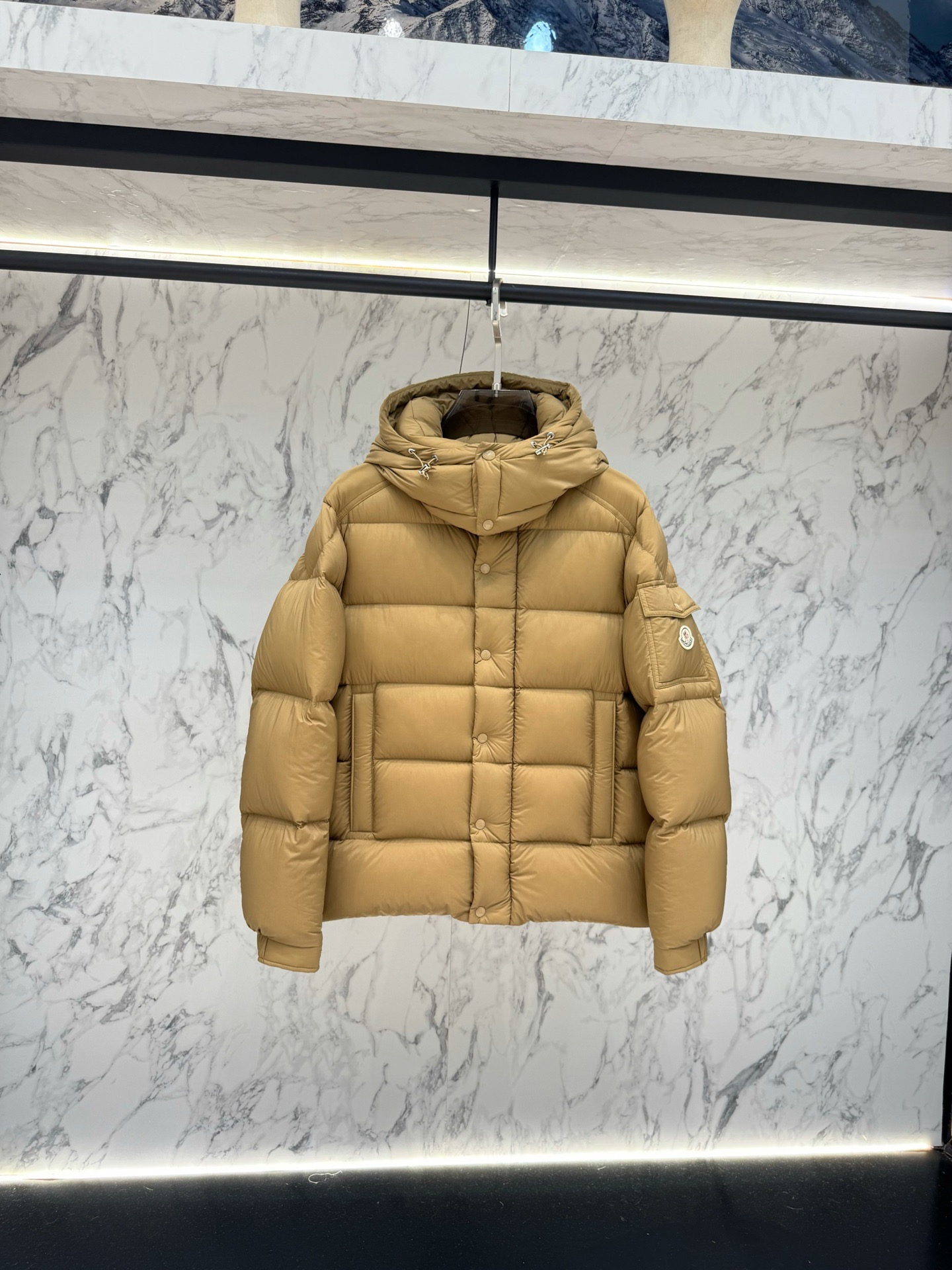 Moncler Maya Hooded Short Down Jacket