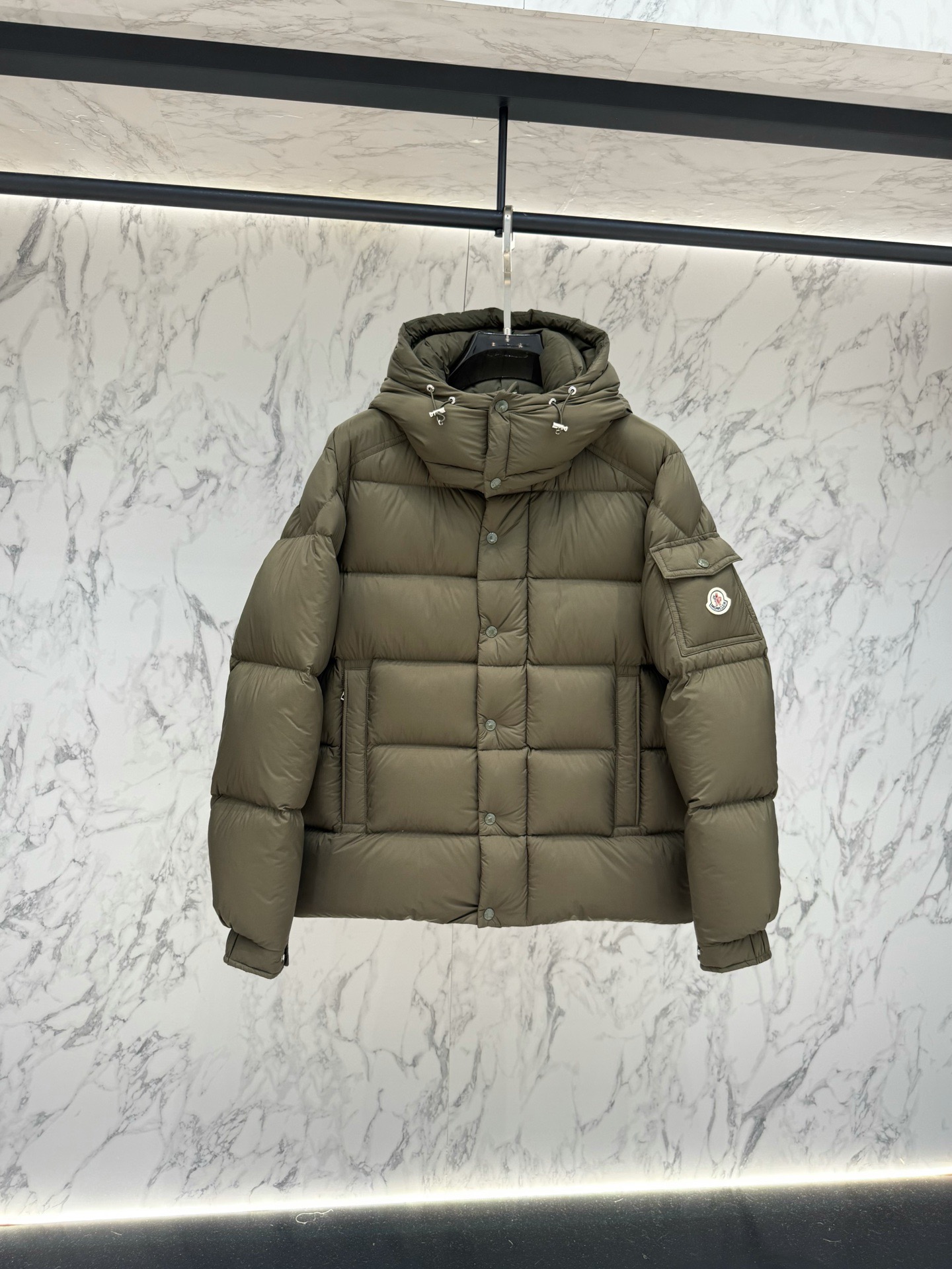 Moncler Maya Hooded Short Down Jacket