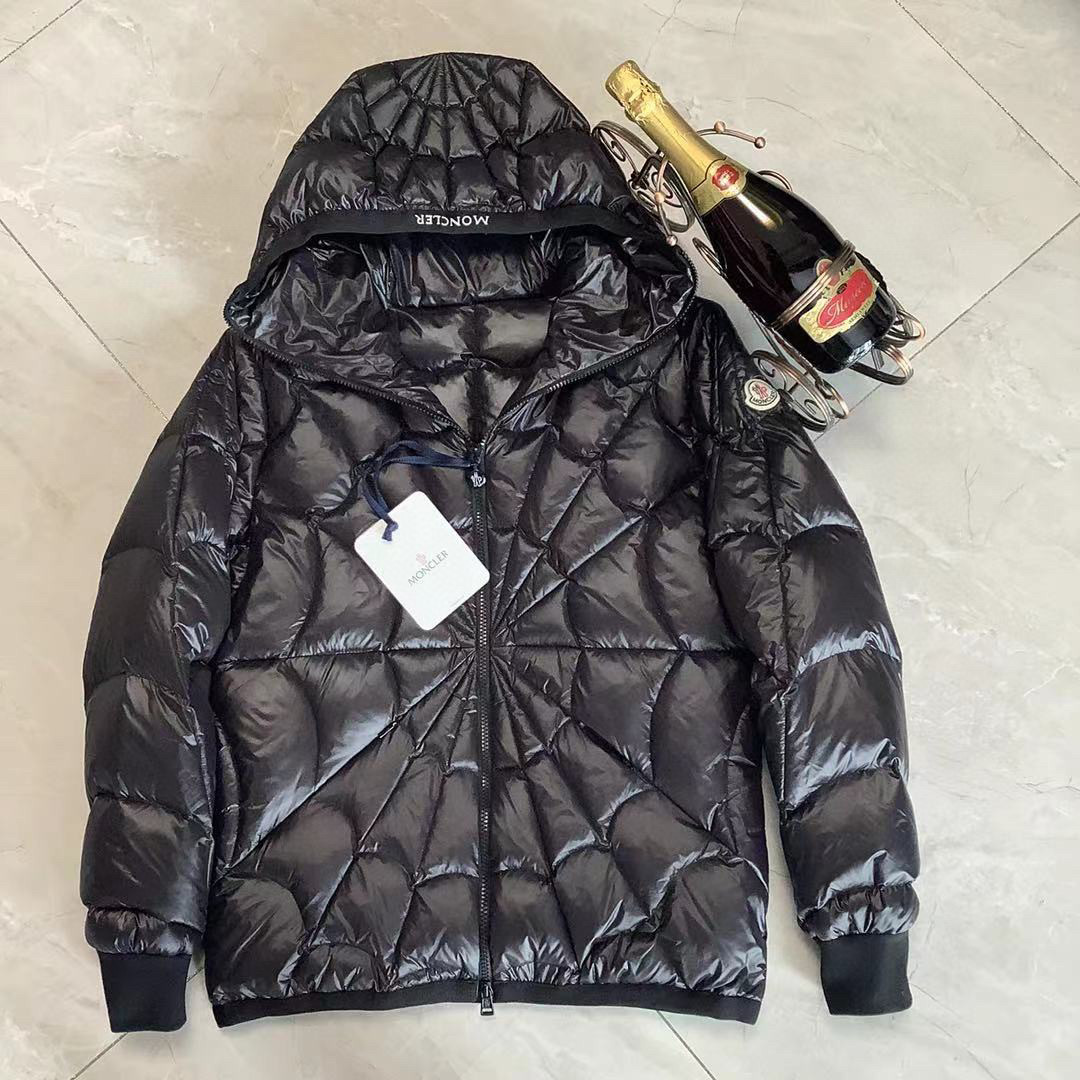 Moncler X Marvel Spider Man Violier Spider Web Short Down Jacket